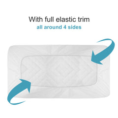 NTBAY 2-Pack Waterproof Crib Mattress Protectors – Washable