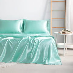 3/4 Pieces Silky Satin Twin Cooling Soft Bed Sheet Set|NTBAY®️