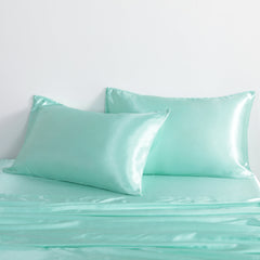 3/4 Pieces Silky Satin Twin Cooling Soft Bed Sheet Set|NTBAY®️