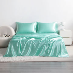 3/4 Pieces Silky Satin Twin Cooling Soft Bed Sheet Set|NTBAY®️