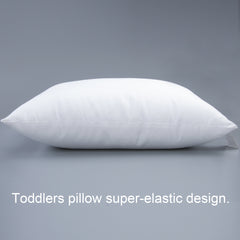 NTBAY 2 Pack Cotton 13" x18" Pillows with Toddler Cotton Pillowcases