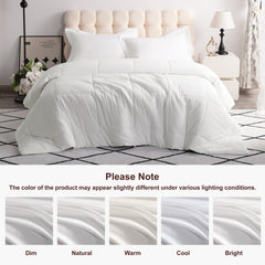 3 Pieces Microfiber Comforter Set with Pillow Shams - NTBAY