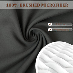 6-Piece Brushed Microfiber Bed Sheet Set - NTBAY