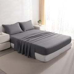 Ntbay 3/4-Pieces Bamboo Bed Sheets Set, Ultra Breathable & Cooling Bedding Set