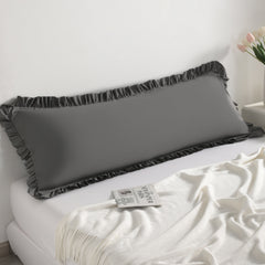 Brushed Microfiber Body Ruffled Pillowcase, Soft Breathable Envelope Closure Pillow Case - NTBAY