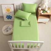 4 Pieces Microfiber Todder Sheet Set, Crib Sheets with Zippered Pillowcases - NTBAY