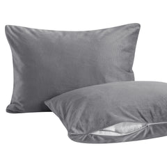 NTBAY 2 Pack Cotton 13" x18" Pillows with Velvet Toddler Pillowcases