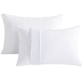 NTBAY 2 Pack Cotton 13" x18" Pillows with 14"x20" Toddler Microfiber Pillowcases