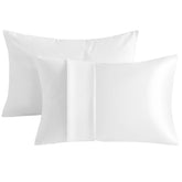 NTBAY 2 Pack Cotton 13" x18" Pillows with Satin Envelope Toddler Pillowcases