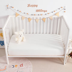 NTBAY 2 Pack Muslin Cotton Crib Sheets, Soft and Breathable Double Layer Baby Crib Sheets