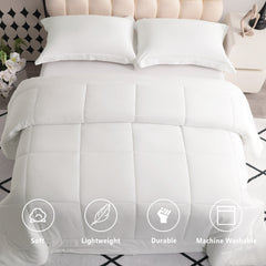 3 Pieces Microfiber Comforter Set with Pillow Shams - NTBAY