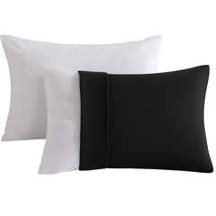 NTBAY 2 Pack Cotton 13" x18" Pillows with 14"x20" Toddler Microfiber Pillowcases