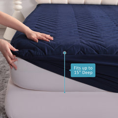 NTBAY Waterproof Mattress Protector with 15" Deep Pocket