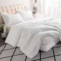 3 Pieces Microfiber Comforter Set with Pillow Shams - NTBAY