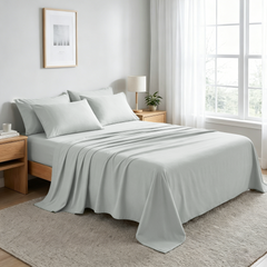 6-Piece Brushed Microfiber Bed Sheet Set - NTBAY