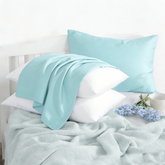 NTBAY 2 Pack Cotton 13" x18" Pillows with Toddler Cotton Pillowcases