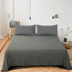 NTBAY Washed Cotton Queen Flat Sheet – Ultra-Soft