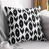 NTBAY Microfiber Geometric Throw Pillow Cover – Black & White (18"x18")