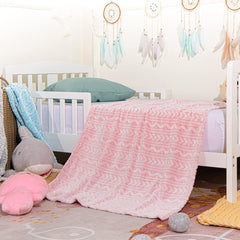 NTBAY Plush Flannel Baby Blanket – Soft & Warm, 30x40 inches