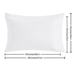 NTBAY 2 Pack Cotton 13" x18" Pillows with Toddler Microfiber Pillowcases