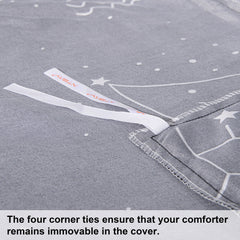 NTBAY 2/3 Pieces Constellation Pattern Microfiber Duvet Cover Set - NTBAY