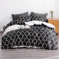NTBAY 2/3 Pieces Curve Pattern Microfiber Duvet Cover Set - NTBAY