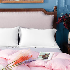 NTBAY 2 Pack Satin Pillow Shams with Envelope Closure - NTBAY