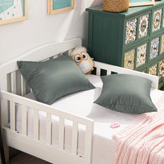 NTBAY 2 Pack Satin Toddler Pillowcases with Zipper Closure - NTBAY