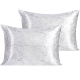 NTBAY 2 Pack Silk Satin Pillowcases with Envelope Closure - NTBAY
