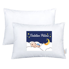 NTBAY 2 Pack Soft Cotton Down Alternative Toddler Pillows - NTBAY