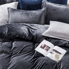 NTBAY 3 Pieces Luxury Velvet Flannel Duvet Cover Set - NTBAY