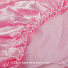 NTBAY Solid Color Satin Toddler Fitted Sheet - NTBAY