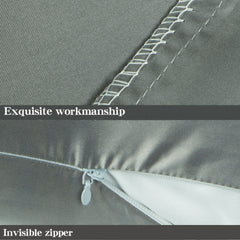 NTBAY Ultra Soft and Cozy Zippered Satin Pillow Cases - NTBAY