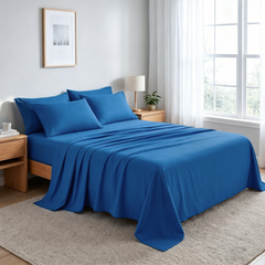 6-Piece Brushed Microfiber Bed Sheet Set - NTBAY