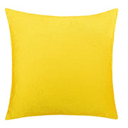 NTBAY Cozy Velvet Throw Pillow Cover,Euro Square Pillowcase Euro (24 x 24 inches) / Yellow - NTBAY