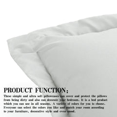 NTBAY 2 Pack 100% Brushed Microfiber Pillow Shams - NTBAY
