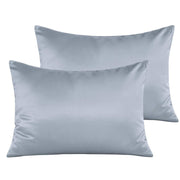NTBAY 2 Pack Satin Toddler Pillowcases with Zipper Closure Silver Gery / 13 x 18 inches - NTBAY