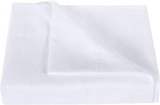 NTBAY Light Color Microfiber Bedding Flat Sheet, Stain Resistant Top Sheet CK (72 x 84 inches) / White - NTBAY