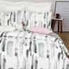 NTBAY Black and white ink style 3 Pieces Microfiber Duvet Cover Set Queen (90 x 90 inches) - NTBAY