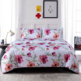 NTBAY 3 Pieces Flowers Somuns Pattern Duvet Cover Set - NTBAY
