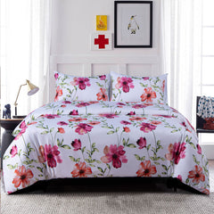 NTBAY 3 Pieces Flowers Somuns Pattern Duvet Cover Set - NTBAY