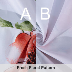 NTBAY 3 Pieces Flowers Somuns Pattern Duvet Cover Set - NTBAY