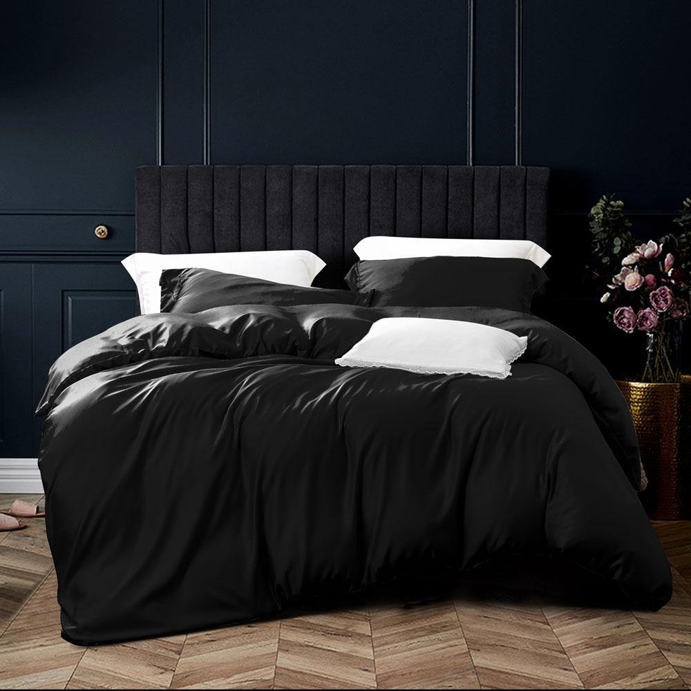 NTBAY 3 Pieces Silky Satin Duvet Cover Set - NTBAY