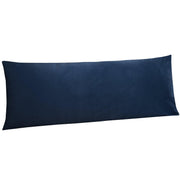 Zippered Velvet Body Pillow Cover, Solid Color Pillowcase for Body Pillows 1 Pc-Body (20 x 54 inches) / Navy Blue - NTBAY