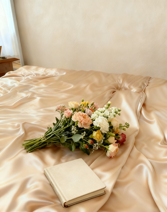 The Gentle Trap of Champagne Gold Satin ✨