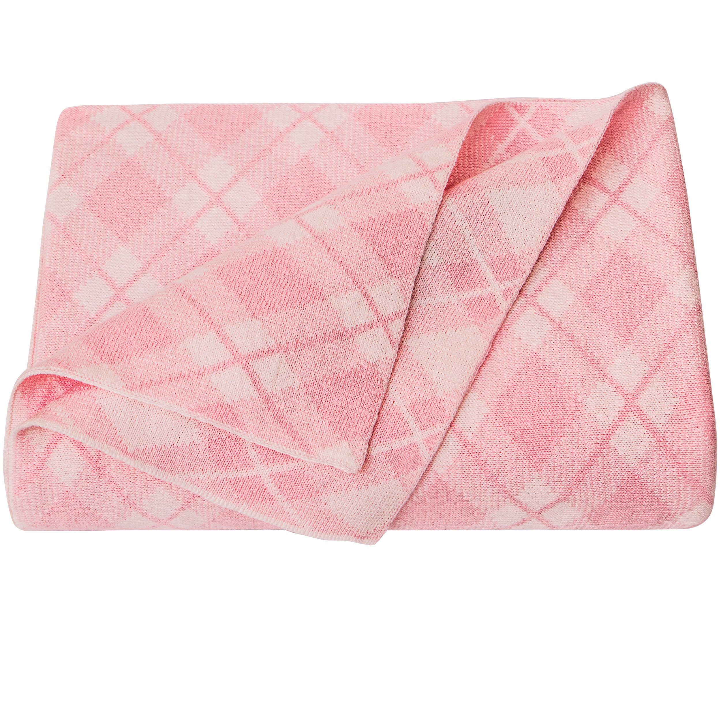 NTBAY Cotton Cable Knit Grid Toddler Blanket – Soft & Warm