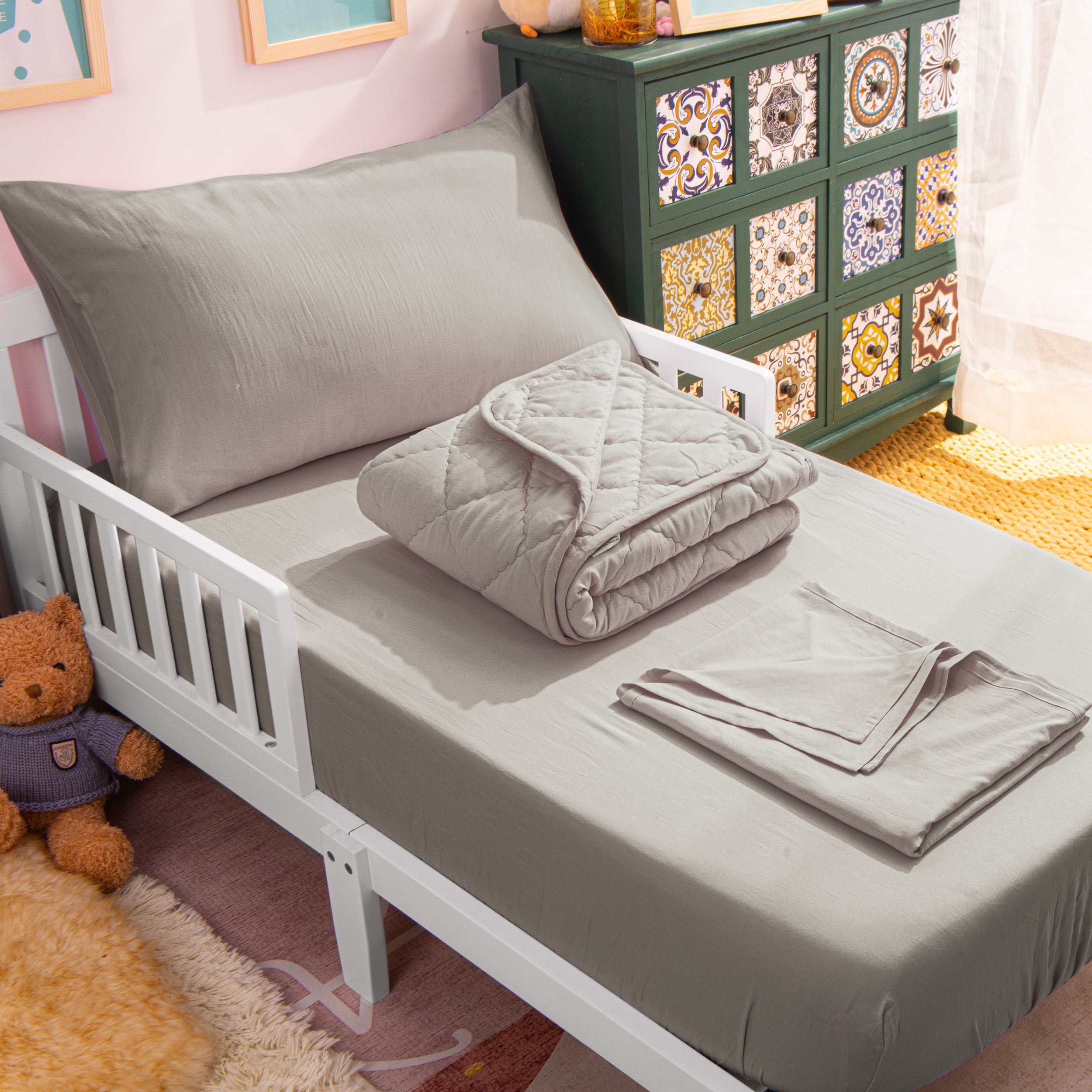 4 Pieces Soft Toddler Bedding Set|NTBAY®️ - NTBAY