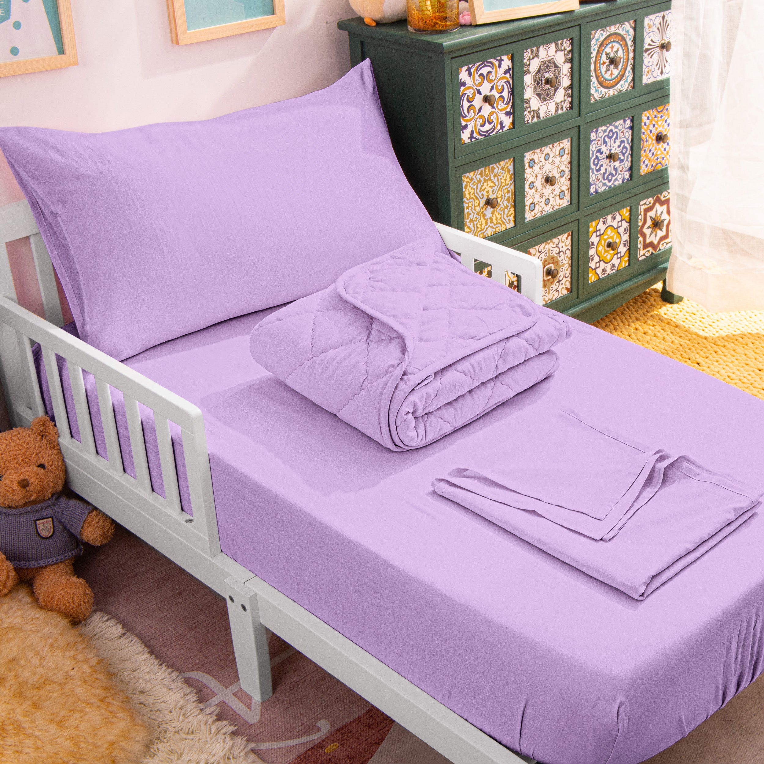 4 Pieces Soft Toddler Bedding Set|NTBAY®️ - NTBAY