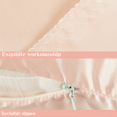 NTBAY 2 Pack Cotton 13" x18" Pillows with Toddler Satin Pillowcases