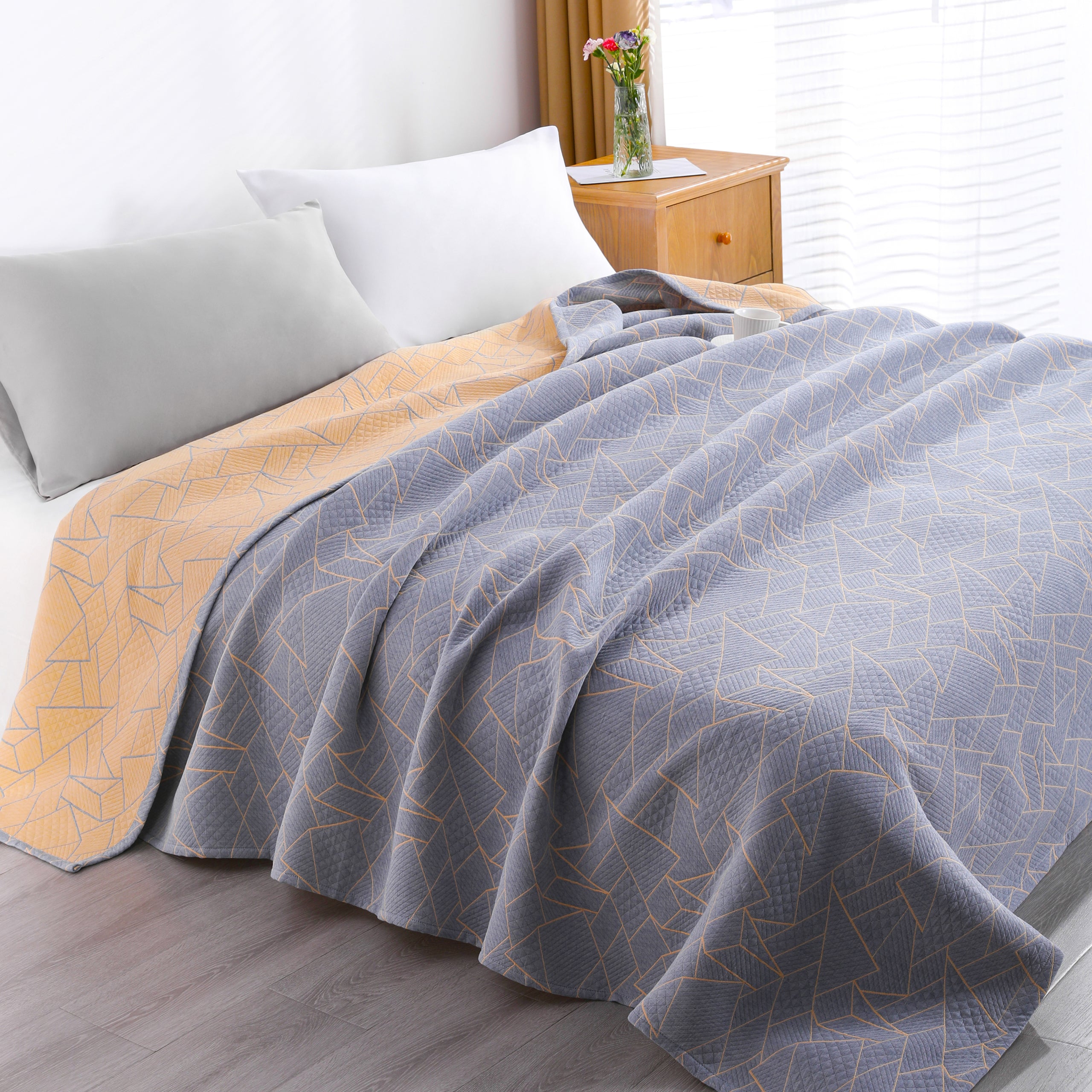3-Layer Cotton Muslin Blanket - Soft, Breathable, and Lightweight Quilt|NTBAY®️